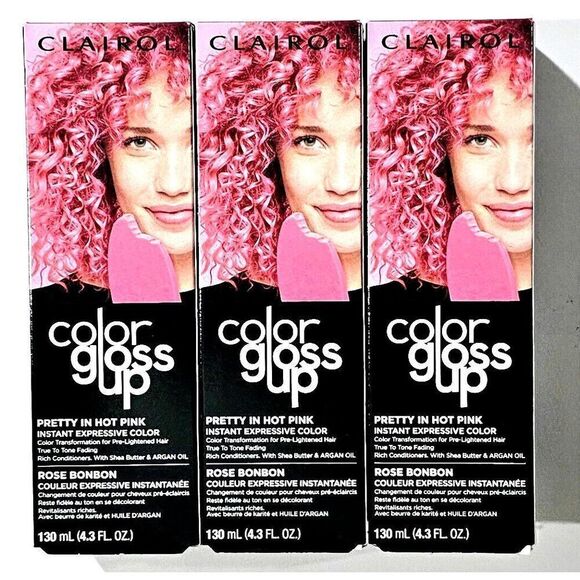 Clairol Color Gloss Up Pretty In Hot Pink Expressive Hair Color 15 washes ( 3 ct - Picture 1 of 2